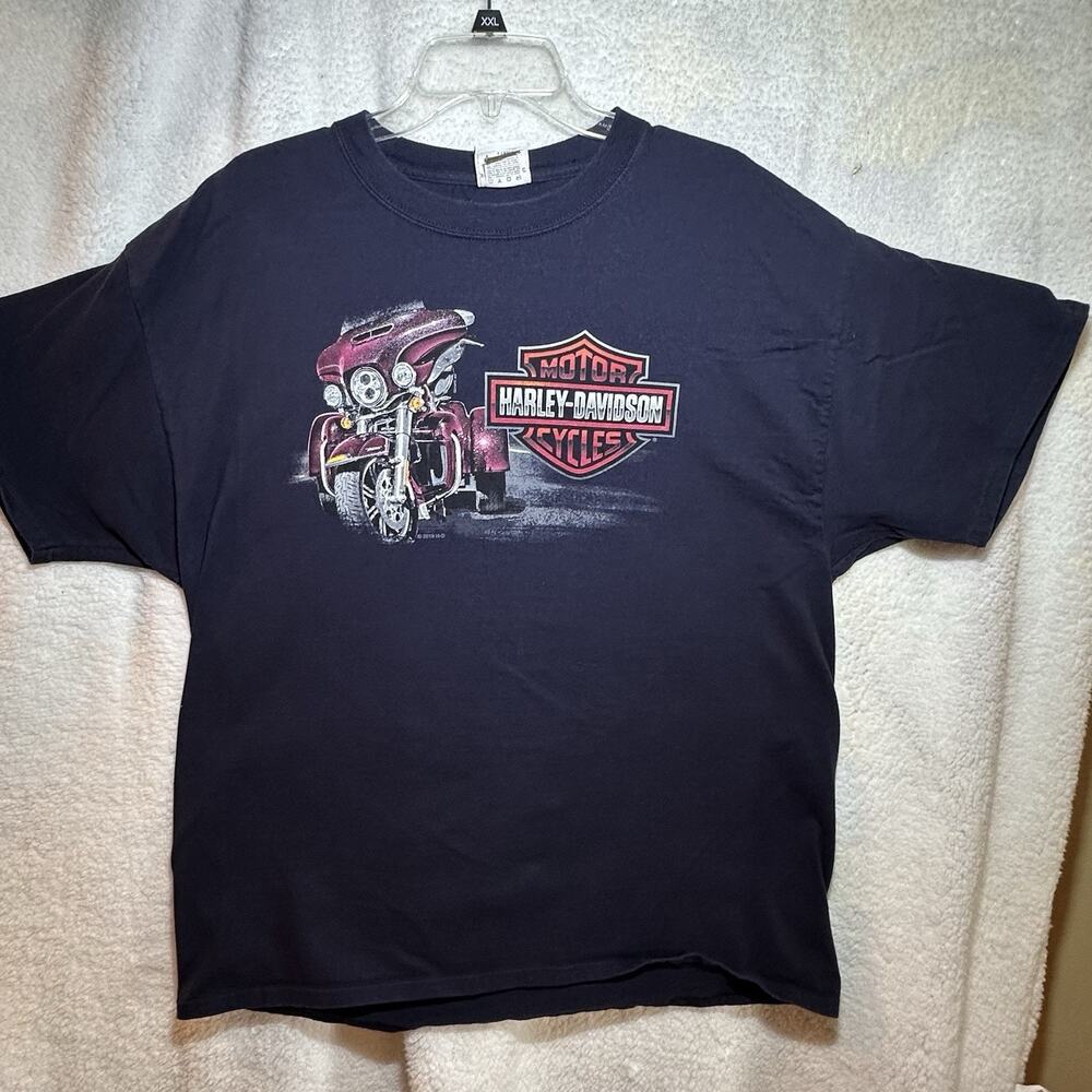 Harley Davidson Tail of the Dragon T-Shirt Mens XL Black Tallassee TN Biker Grap